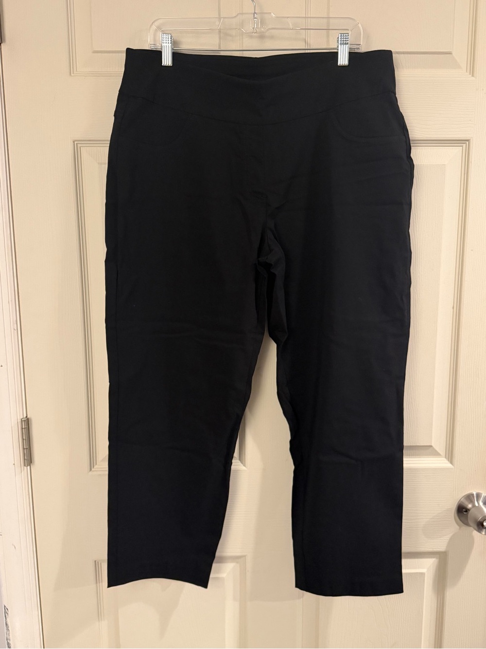 Black Cropped Stretch Jeggings
